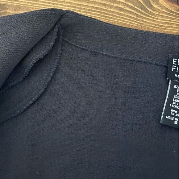 Eileen Fisher Long Line Wool Blend Open Faced Jacket Small - Picture 7 of 8